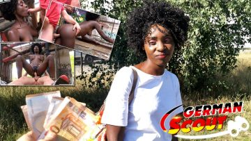 Rica negrita alemana cogida en plena calle a cambio de dinero