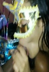 La mejor mamada de putas lesbianas en 4 y terminan besándose con mi semen